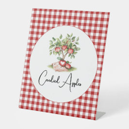 Der Apfel unserer Babyduschplatte Sockelschild