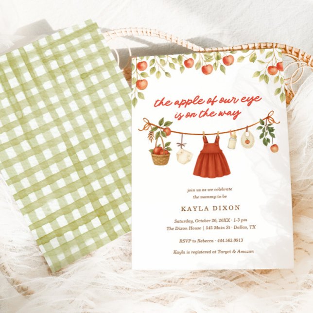 Der Apfel unserer Herbst-Herbstdusche Einladung (Von Creator hochgeladen)