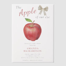 Der Apfel unserer Watercolor Baby Dusche