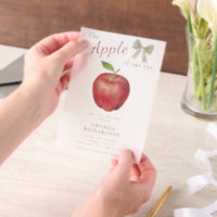 Der Apfel unserer Watercolor Baby Dusche
