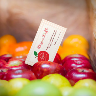 Der Apfel unseres Babyduschers Windelaffe Begleitkarte