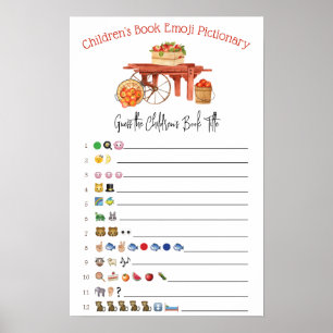 Der Apfel unseres Eye Emoji Baby Duschspiels Poster