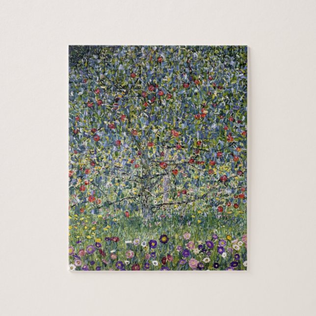 Der Apfelbaum (von Gustav Klimt) Puzzle (Vertikal)