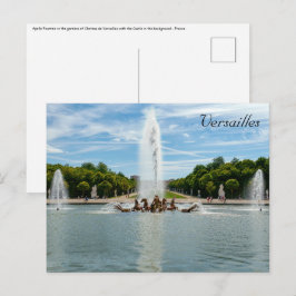 Der Apollo-Brunnen im Garten von Versailles Postkarte