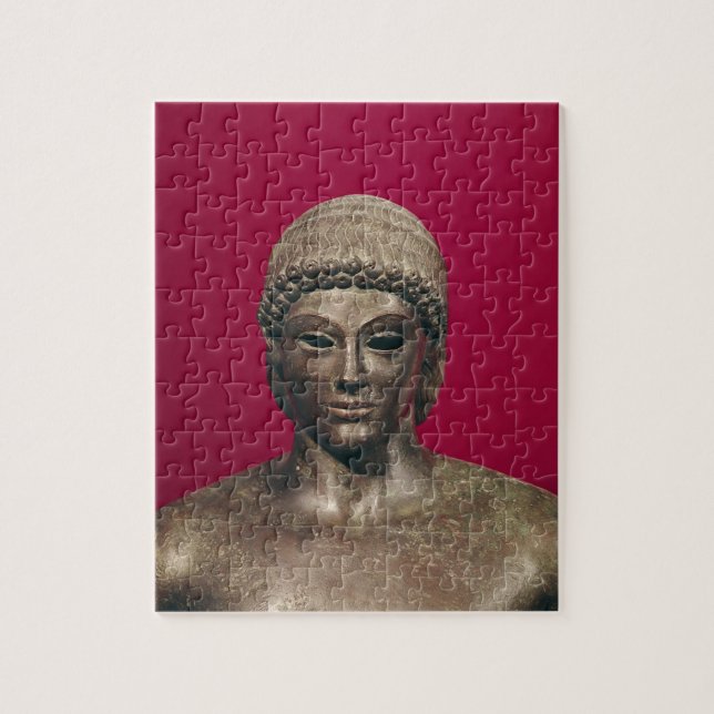 Der Apollo von Piombino, Kopf der Statue, fand Puzzle (Vertikal)