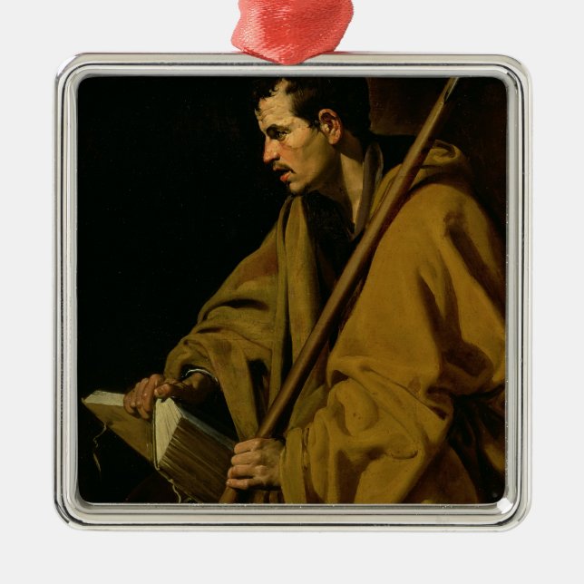 Der Apostel St Thomas, c.1619-20 Ornament Aus Metall (Vorne)