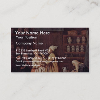 Der Apotheker durch Longhi Pietro (beste Qualität) Visitenkarte