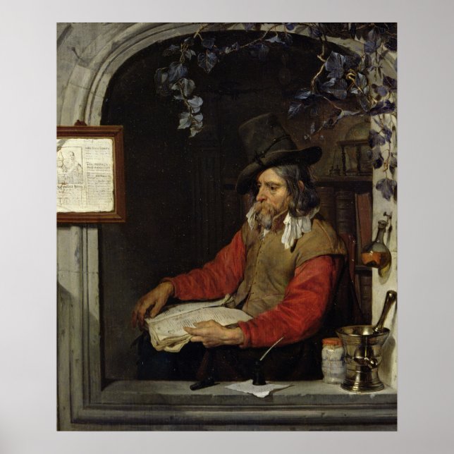 Der Apotheker oder der Chemist Poster (Vorne)