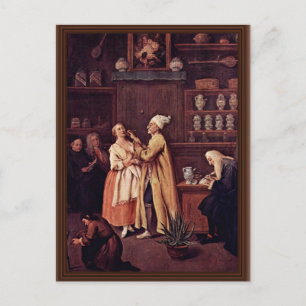 Der Apotheker von Longhi Pietro (beste Qualität) Postkarte