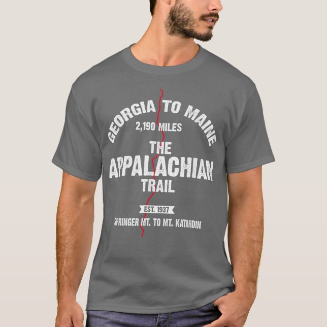 Der appalachische Weg Georgiens zum Weiterwandern T-Shirt (Vorderseite)
