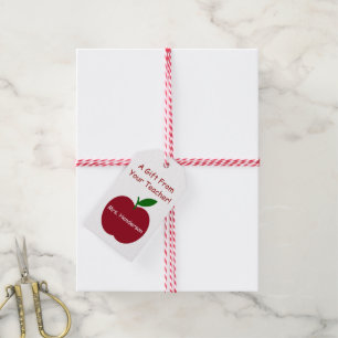 Der Apple des Lehrers zurück zu der Schule Geschenkanhänger