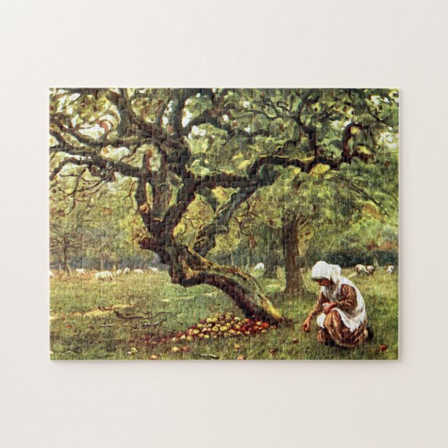 Der Apple Orchard von Helen Allingham Puzzle (Horizontal)