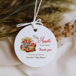 Der Apple Our Eyes Fall Harvest Baby Shower Geschenkanhänger