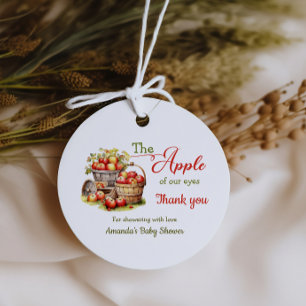 Der Apple Our Eyes Fall Harvest Baby Shower Geschenkanhänger