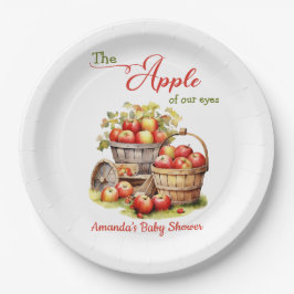 Der Apple Our Eyes Fall Harvest Baby Shower Pappteller