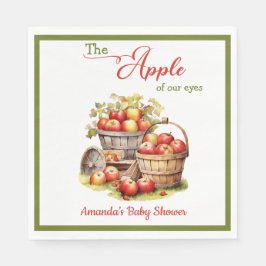 Der Apple Our Eyes Fall Harvest Baby Shower Serviette