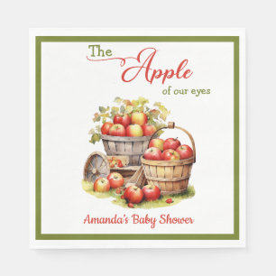 Der Apple Our Eyes Fall Harvest Baby Shower Serviette
