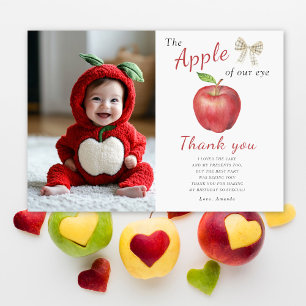 Der Apple unserer Augen Kindergeburtstag Party dan Dankeskarte