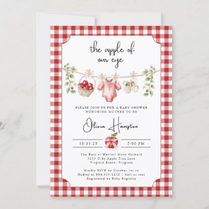 Der Apple unserer Baby Dusche Einladung