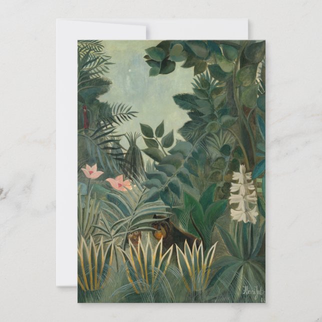 Der Äquatorialdschungel | Henri Rousseau (Vorderseite)