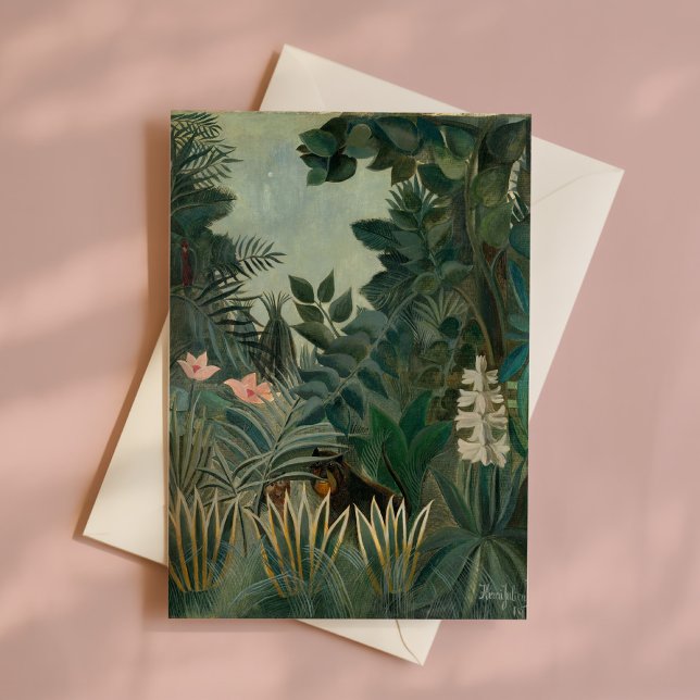 Der Äquatorialdschungel | Henri Rousseau Karte (Von Creator hochgeladen)