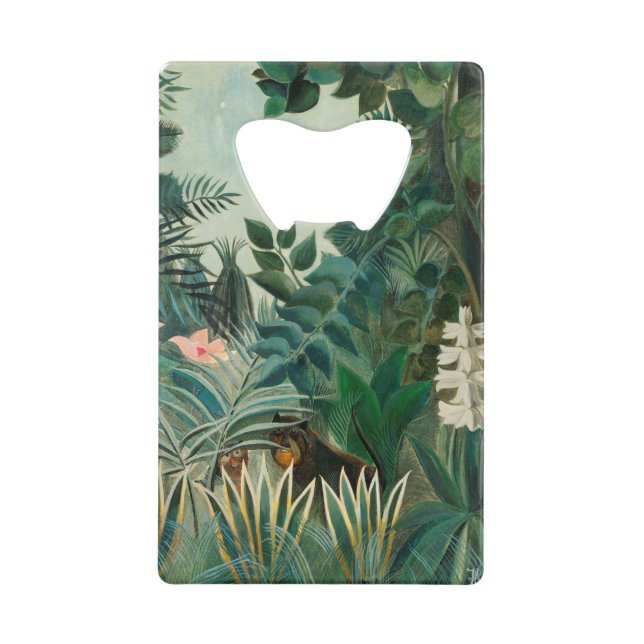 Der Äquatoriale Dschungel (1909) von Henri Roussea Geldbeutel Flaschenöffner (Vorderseite)