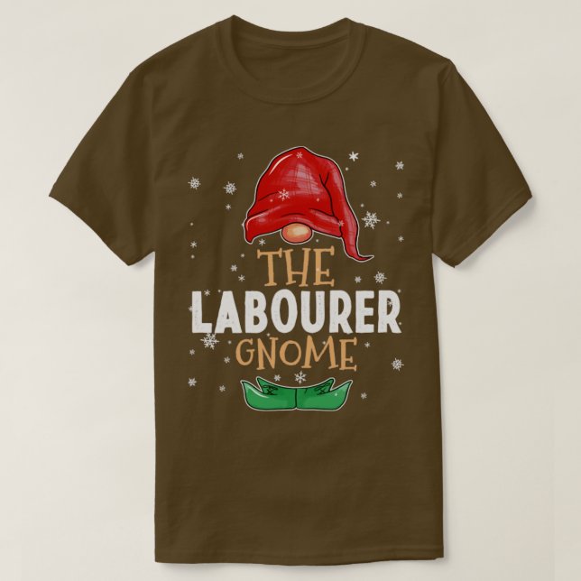 Der Arbeiter Gnome Familie passt Weihnachten Outfi T-Shirt (Design vorne)