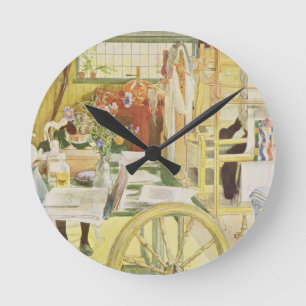 Der Arbeitsraum, Kneipe. in "Lasst Licht Hinin" Runde Wanduhr