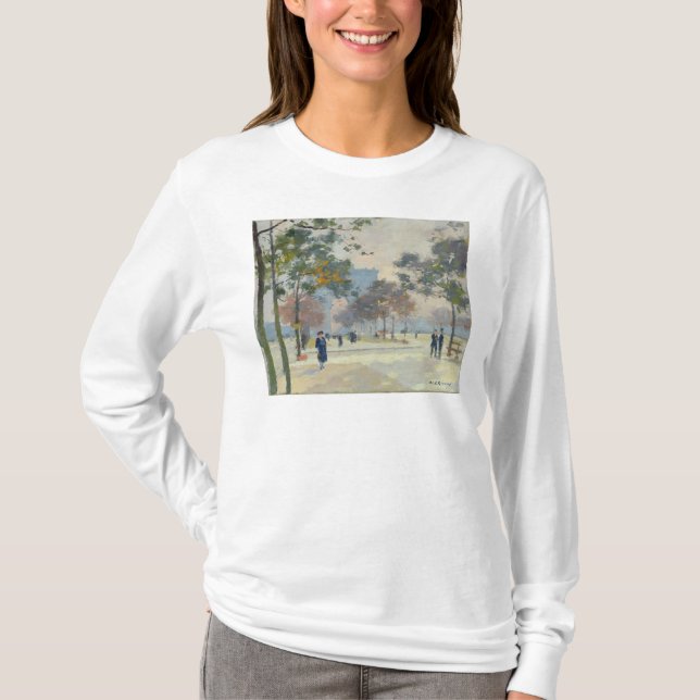 Der Arc de Triomphe im Herbst, Paris T-Shirt (Vorderseite)