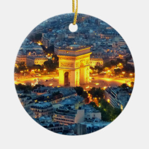 Der Arc de Triomphe, Paris, Frankreich Keramikornament