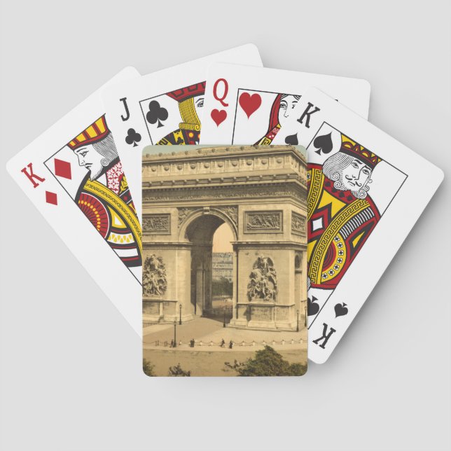 Der Arc de Triomphe, Paris, Frankreich Spielkarten (Rückseite)