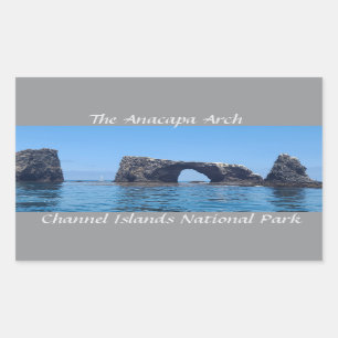 Der Arch von Anacapa Rechteckiger Aufkleber