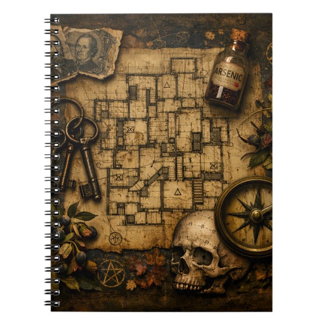Der Architekt des Todes: H.H. Holmes Mordschloss  Notizblock (Vorderseite)