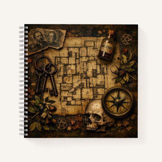 Der Architekt des Todes: H.H. Holmes Mordschloss  Notizbuch (Vorderseite)