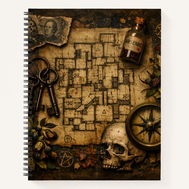 Der Architekt des Todes: H.H. Holmes Mordschloss  Notizbuch (Vorderseite)