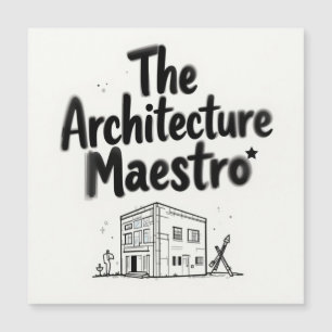 Der Architekturmeister Magnetkarte