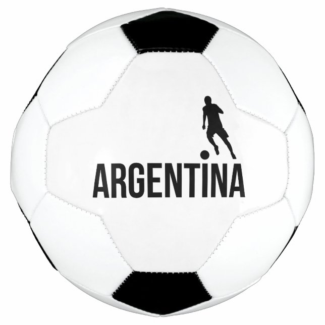 Der argentinische Flag-Fußballspieler verwendet Pu Fußball (Vorderseite)