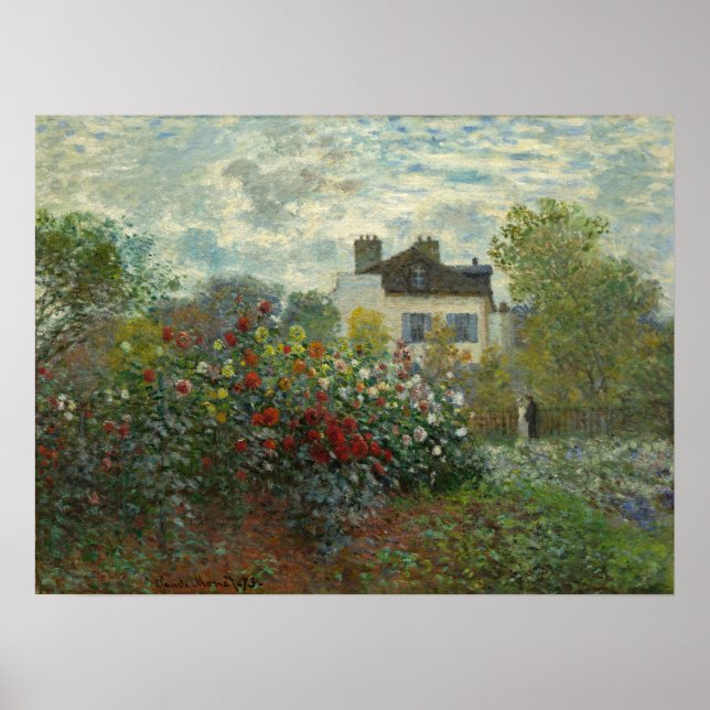 Der argentinische Künstlergarten Claude Monet Poster (Vorne)