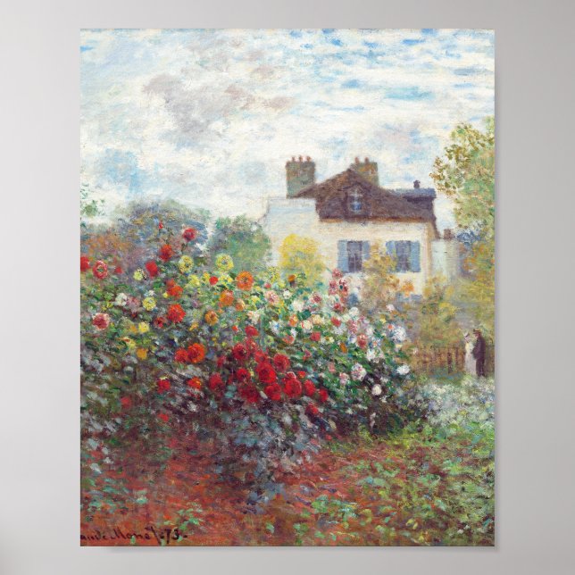 Der argentinische Künstlergarten von Claude Monet Poster (Vorne)