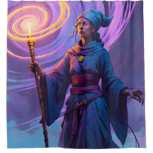 Der Arkane Pfad – Fantasy-Zauberer-Kunst-Duschvorh Duschvorhang
