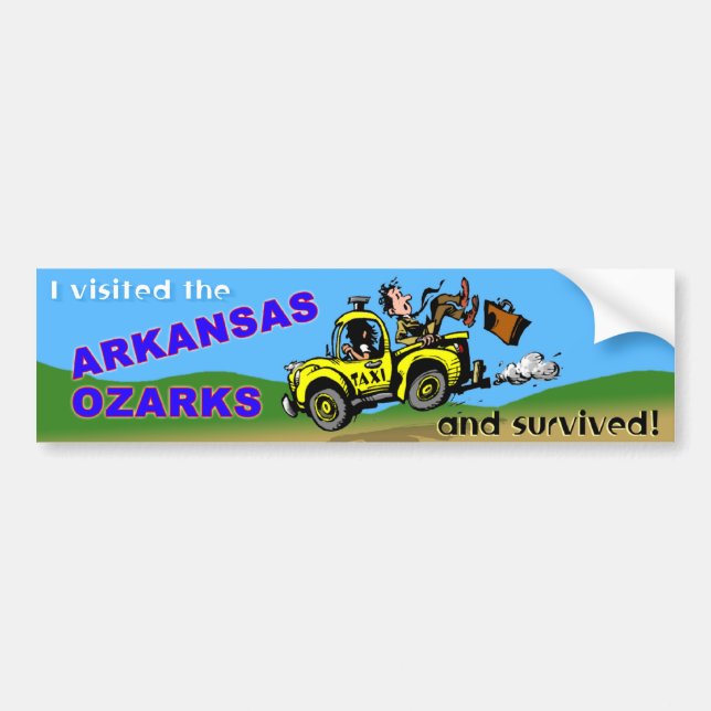 Der Arkansas-Besucher-Überlebende Autoaufkleber (Vorne)