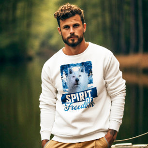 Der arktische Wolf Geist der Freiheit Sweatshirt