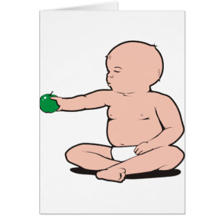 DER ARM-HOLDING APPLE DES BABYS
