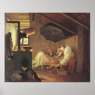 Der arme Dichter Poster