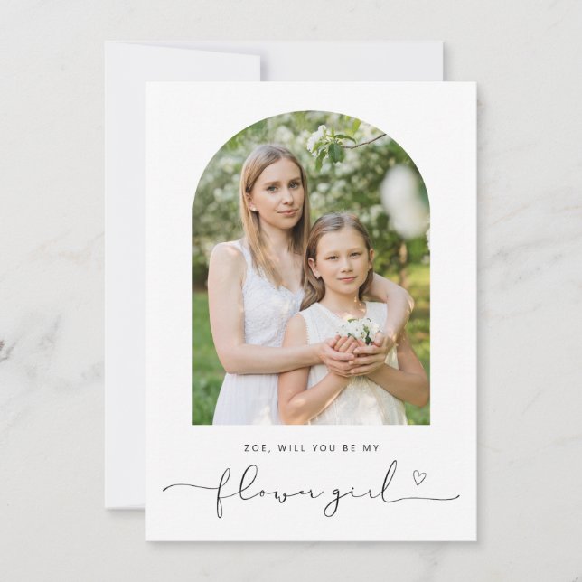 Der Arschrahmen wird meine Blume Girl Card sein Dankeskarte (Vorderseite)