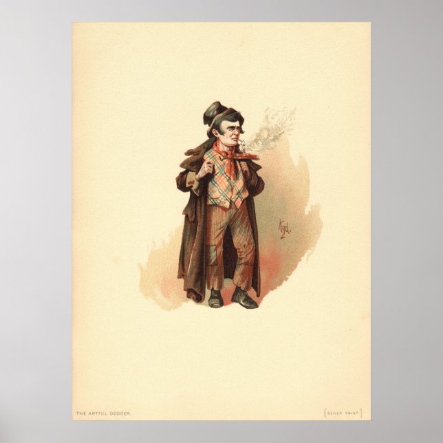 Der Artful Dodger von Kyd, Dickens' Oliver Drehung Poster (Vorne)