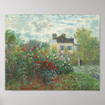 Der Artist's Garden in Argentinien Monet Poster<br><div class="desc">Der argentinische Garten Monet Poster</div>