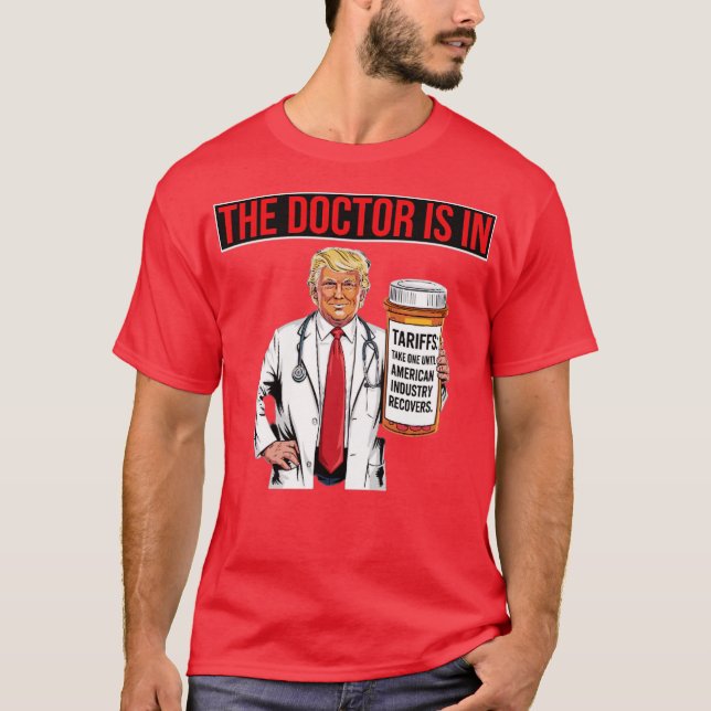 Der Arzt ist in T-Shirt (Vorderseite)