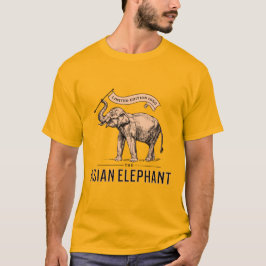 Der asiatische Elefant 1950 für ihn gelber T - Shi T-Shirt