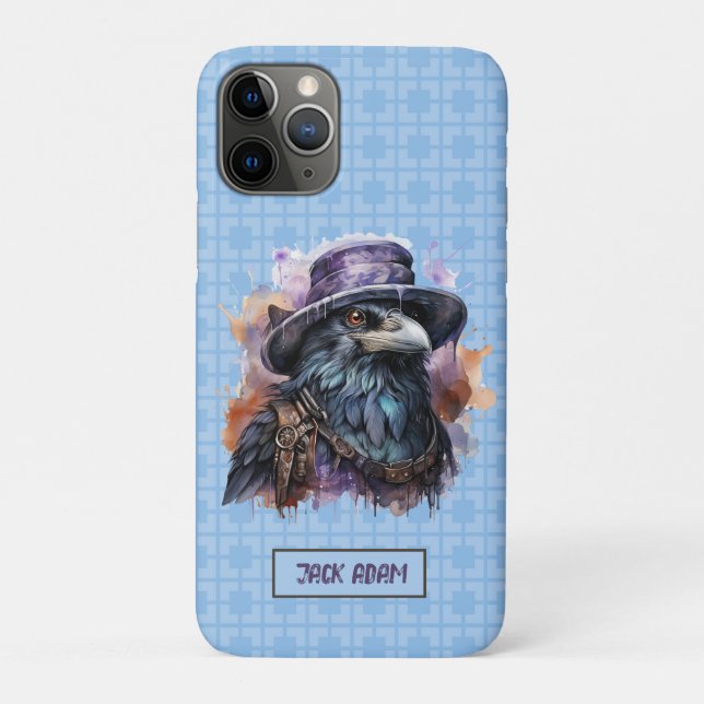 Der Assistent für Wasserfarben Raven Bird - Anpass Case-Mate iPhone Hülle (Rückseite)